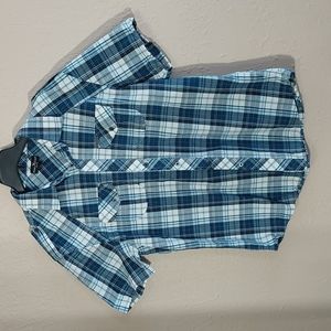 Mark Ecko, size XL, blue/gray/white button down shirt